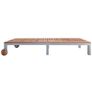 Sun Lounger Solid Acacia Wood Image 4