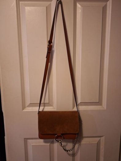 SALE! Small Brown Faux Leather Handbag