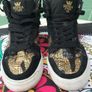 SUPRA black & gold high top trainers Image 2