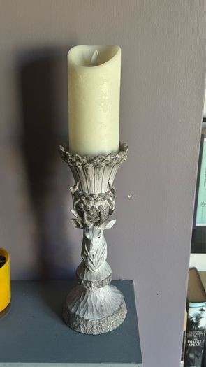 Stag candle holder and electric candle