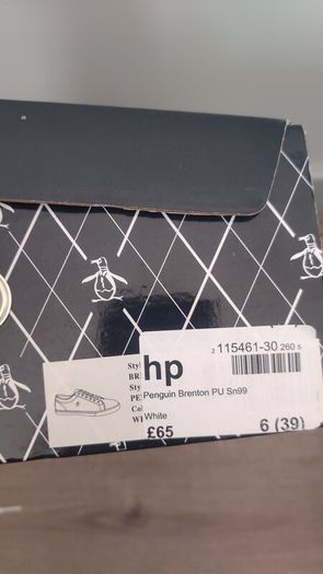 new pinguin men white shoes size 6