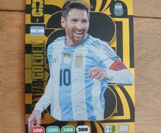 Golden baller Messi football card (rare)