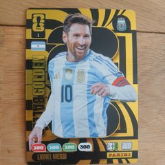 Golden baller Messi football card (rare)