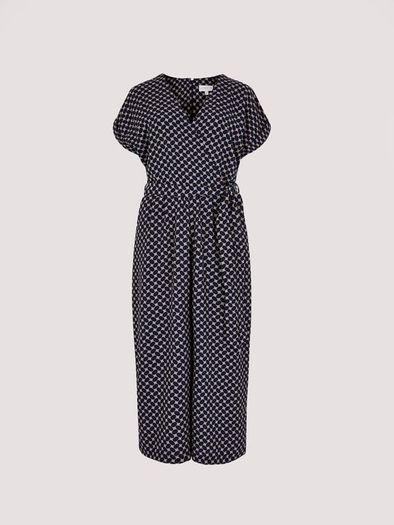 BNWT Apricot Egg Print Utility Culotte Jumpsuit