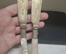 Antique Mother of Pearl fish knives