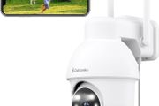 2K Security Camera Outdoor, 360 degree CCTV Camera, Home Security WiFi Camera with Color Night Vision, Pan-Tilt View, App Notification, 2-Way Audio Y4
