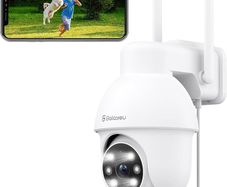 2K Security Camera Outdoor, 360 degree CCTV Camera, Home Security WiFi Camera with Color Night Vision, Pan-Tilt View, App Notification, 2-Way Audio Y4