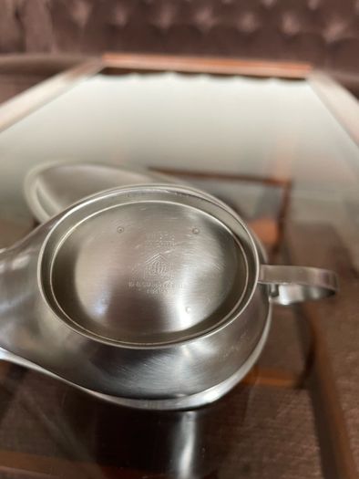 Retro Quality Viners Stainless Steel Sauce Boat and Tray