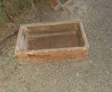 old ceramic troughs