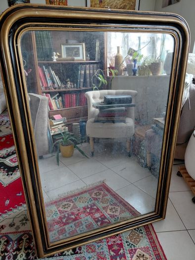 Antique French Louis Philippe style 19th century mirror