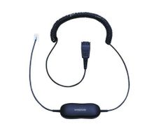 Jabra Black GN1200 CC QD to RJ9 Universal Headset Coiled Cord
