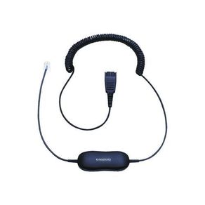Jabra Black GN1200 CC QD to RJ9 Universal Headset Coiled Cord