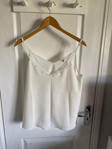 Ladies River Islamd Ivory t strap top