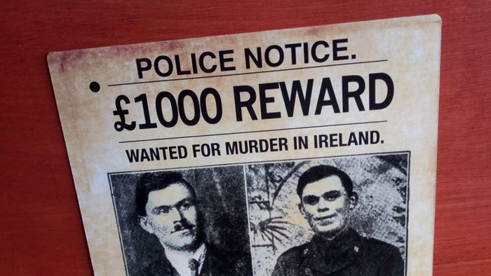 Dan Breen 1920s Public Reward Notice Poster Ireland