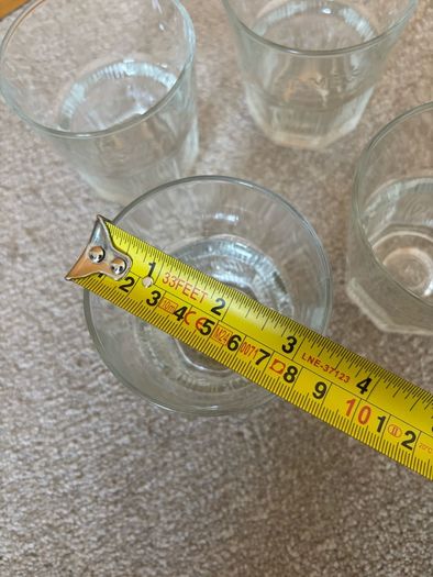 4 Jameson Irish Whiskey embossed short rock glasses