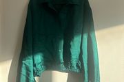 dark green blouse
