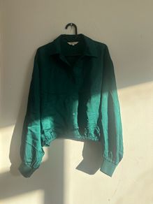 dark green blouse