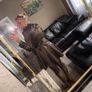 Jane Norman Size 8 Khaki Fitted Flared Trench Coat Image 4