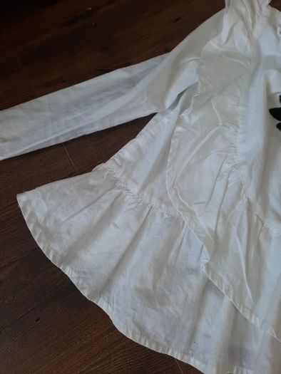 Zara white blouse top girls size 5 years