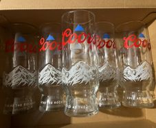 Coors pint corona extra beer glasses