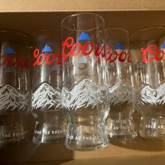 Coors pint corona extra beer glasses