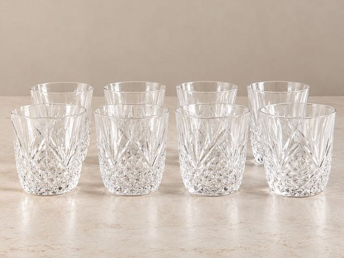39 Piece Matching Cut Glass Drinking Glass Set