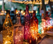 Magical Led Lights in a Bottle - great altenative to lantherns, bedside lamps, etc