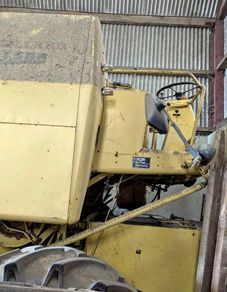 New holland combine harvester