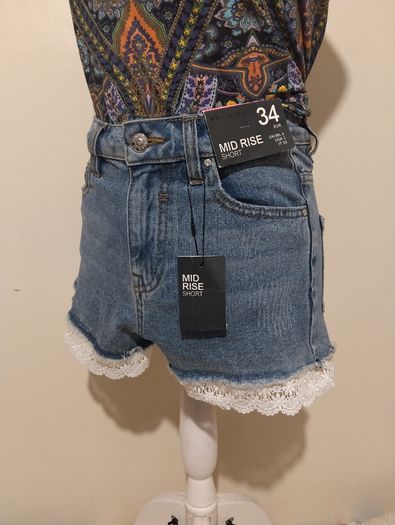 Denim Shorts, New With Tags