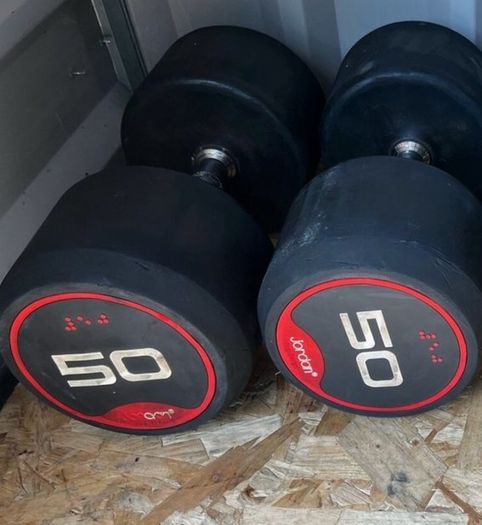 2x50kg Jordan dumbbells