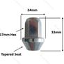 20 x Tapered M12 x 1.5  Wheel NUTS 17mm HEX (CC20) Delivery Image 2