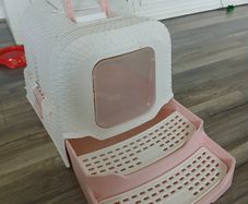 cat litter box pink