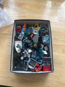 Large Genuine LEGO Special Parts Lot Wheels, Windscreens, Vehicle & Printed Parts