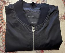 Bershka black bomber jacket