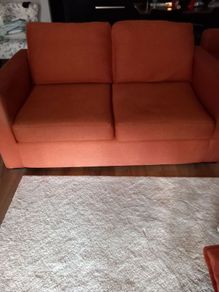 Tow seater sofa and 1 single chair