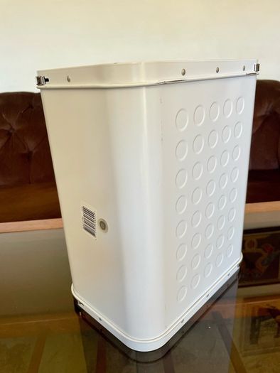 Brabantia Roll Top Bread Bin Countertop Storage Box White Mid Size