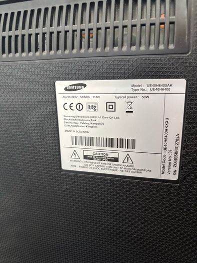 Samsung 40" Smart TV (UE40H6400)