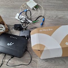Eir  Broadband Router,Fibre Box Cables, Complete Set