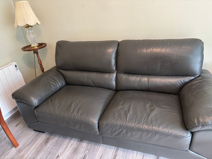 Couch - leather sofa