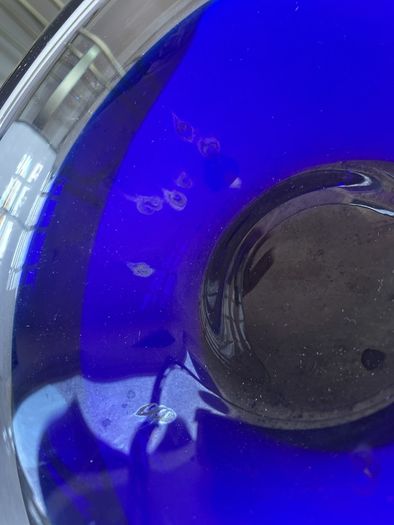 Vintage Heavy Beautiful Cobalt Glass Bowl