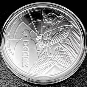 1 oz STAR WARS Darth Vader Silver Coin 2022 BU (In Capsule)