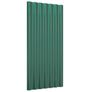 Roof Panels 12 pcs Galvanised Steel Green 80x36 cm Image 2