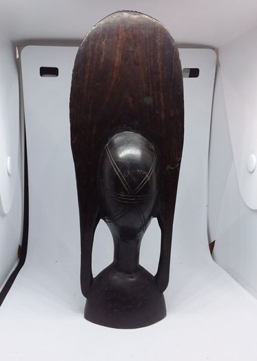 Vintage African Handcarved Wooden Tribal Female Figure