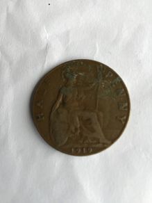 Rare old coin - British Halfpenny 1919
