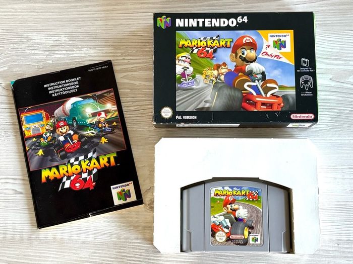 N64 Mario Kart 64 Boxed and Minty