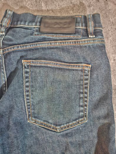 Diesel D-Strukt Men's Tapered Jeans 33x32 Made in Italy Dark Blue Stretch Denim