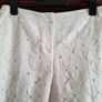 Cream Lace River Island Trousers size 10 Image 2