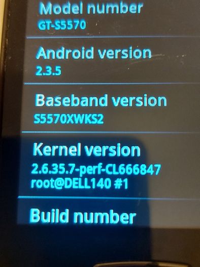 Samsung Galaxy Mini, Model No. GT-S5570, in excellent working condition