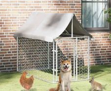 Outdoor Dog Kennel with Roof 200x100x150 cm