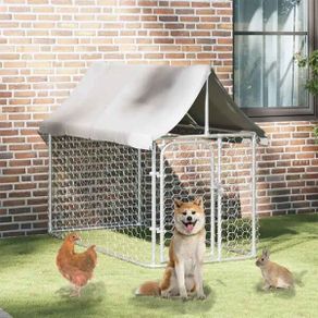 Outdoor Dog Kennel with Roof 200x100x150 cm